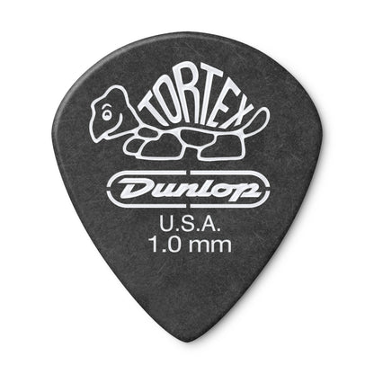 Jim Dunlop DUNLOP TORTEX PITCH BLACK 1.0mm JAZZ III GUITAR PICK PLAYER'S PACK 12-PACK - 482P100
