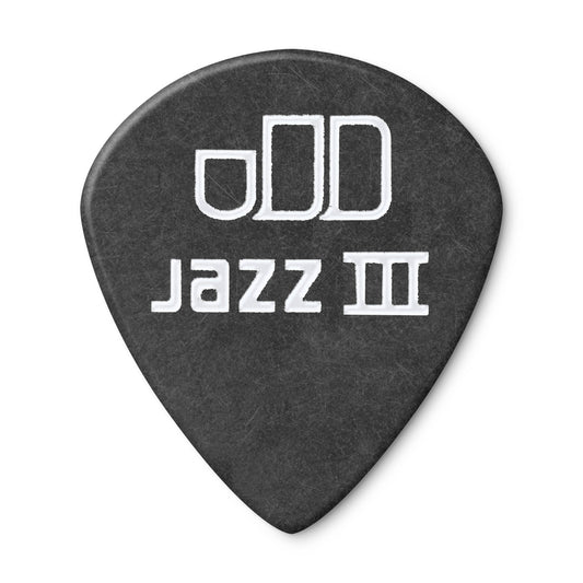 Jim Dunlop DUNLOP TORTEX PITCH BLACK 1.14mm JAZZ III GUITAR PICK PLAYER'S PACK 12-PACK - 482P114