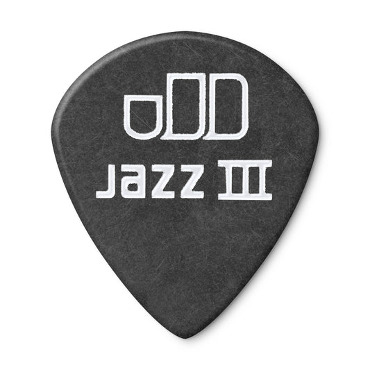 Jim Dunlop DUNLOP TORTEX PITCH BLACK 1.35mm JAZZ III GUITAR PICK PLAYER'S PACK 12-PACK - 482P135