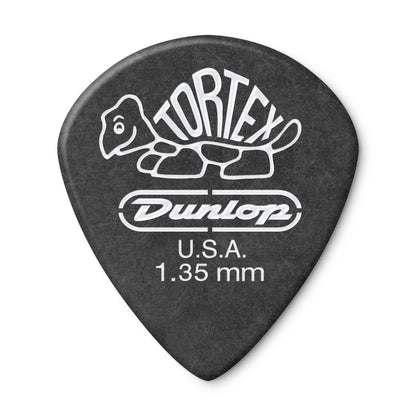 Jim Dunlop DUNLOP TORTEX PITCH BLACK 1.35mm JAZZ III GUITAR PICK PLAYER'S PACK 12-PACK - 482P135