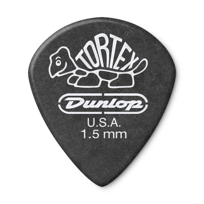 Jim Dunlop DUNLOP TORTEX PITCH BLACK 1.5mm JAZZ III GUITAR PICK PLAYER'S PACK 12-PACK - 482P150