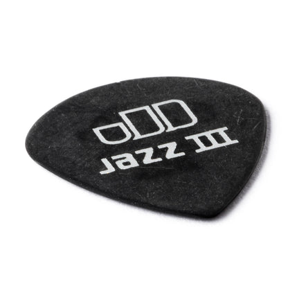 Jim Dunlop DUNLOP TORTEX PITCH BLACK .60mm JAZZ III GUITAR PICK PLAYER'S PACK 12-PACK - 482P060