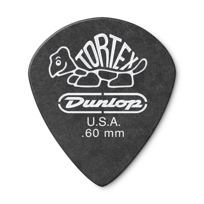 Jim Dunlop DUNLOP TORTEX PITCH BLACK .60mm JAZZ III GUITAR PICK PLAYER'S PACK 12-PACK - 482P060
