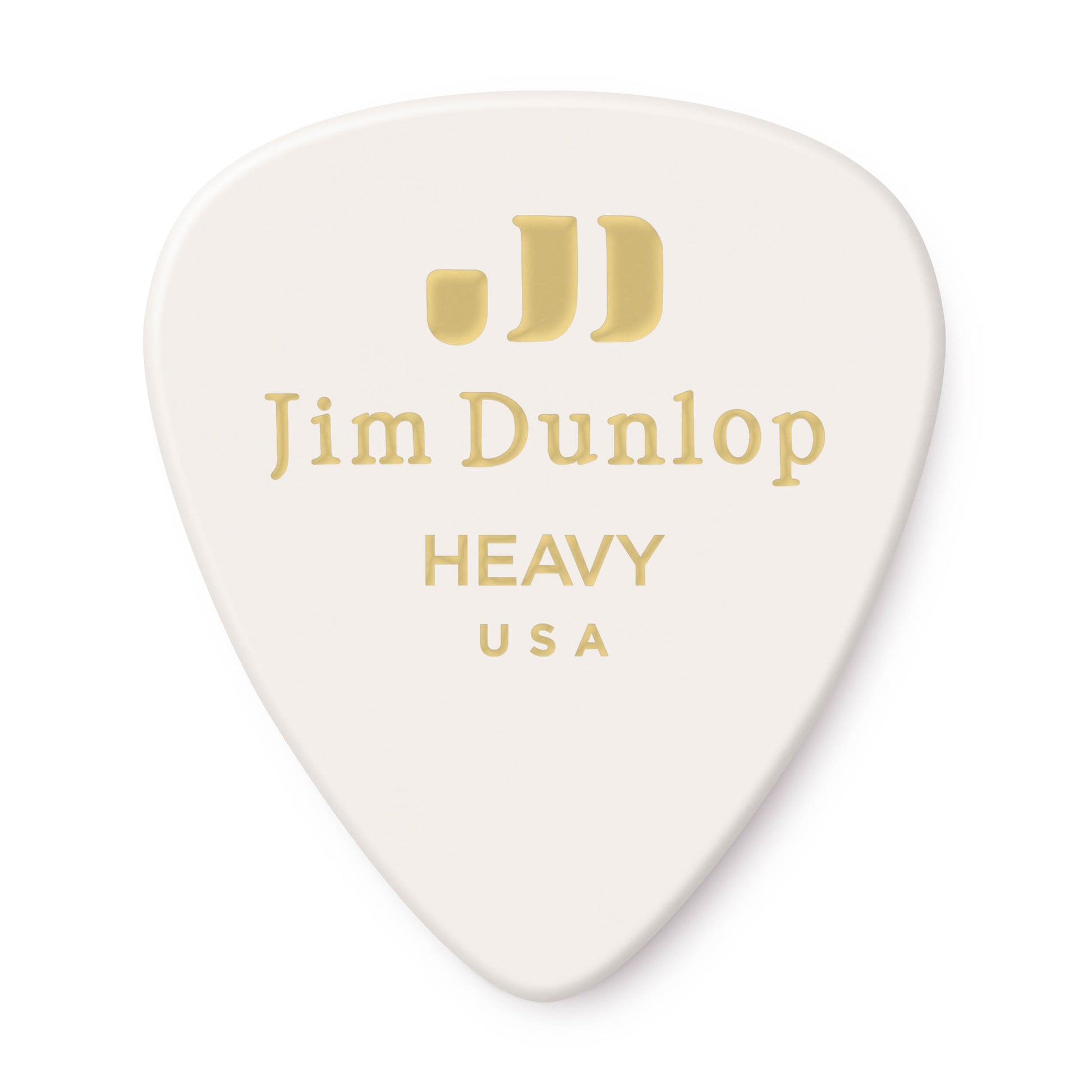 Jim Dunlop DUNLOP CELLULOID WHITE GUITAR PICK PLAYER'S PACK 12-PACK HEAVY - 483P01HV