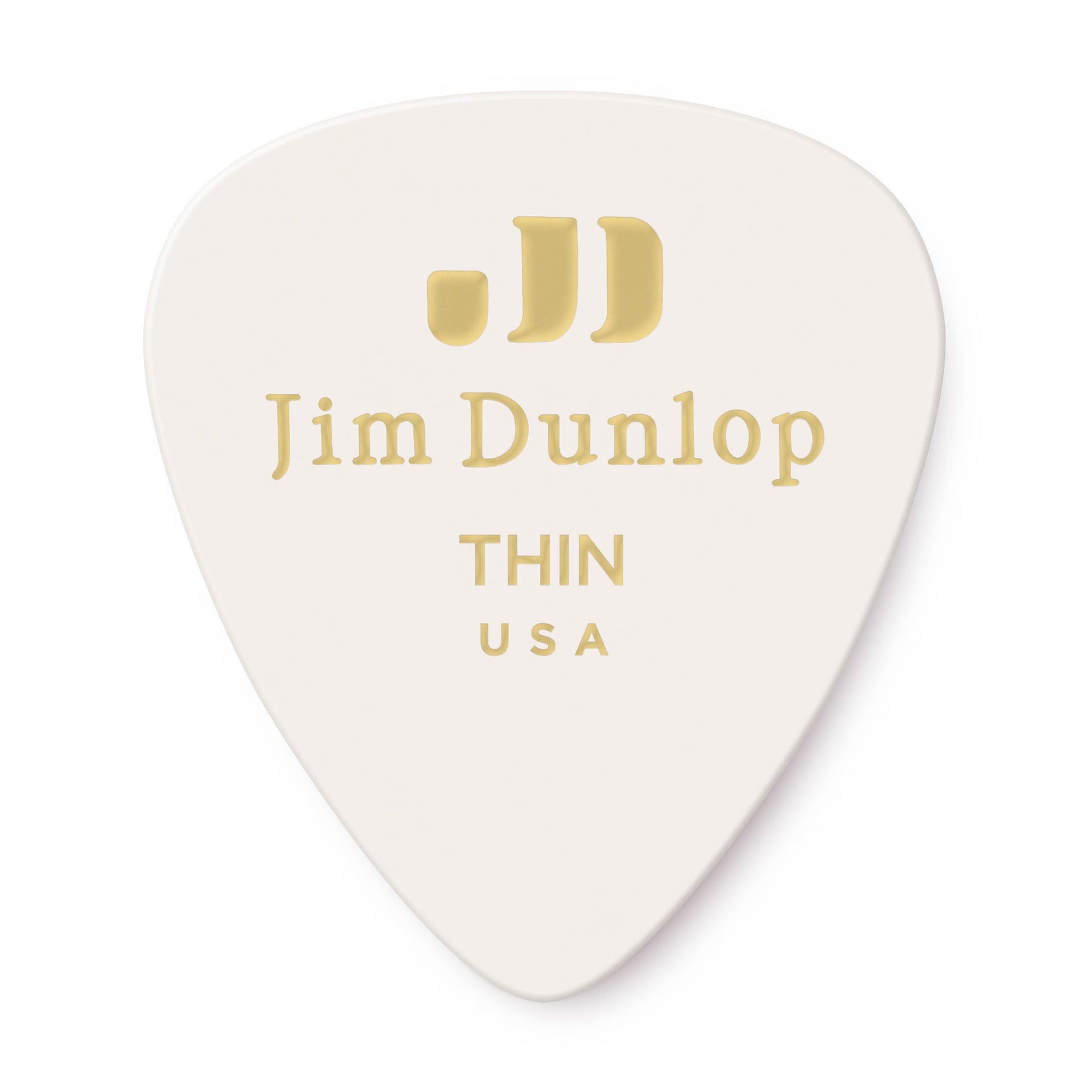 Jim Dunlop DUNLOP CELLULOID WHITE GUITAR PICK PLAYER'S PACK 12-PACK THIN - 483P01TH