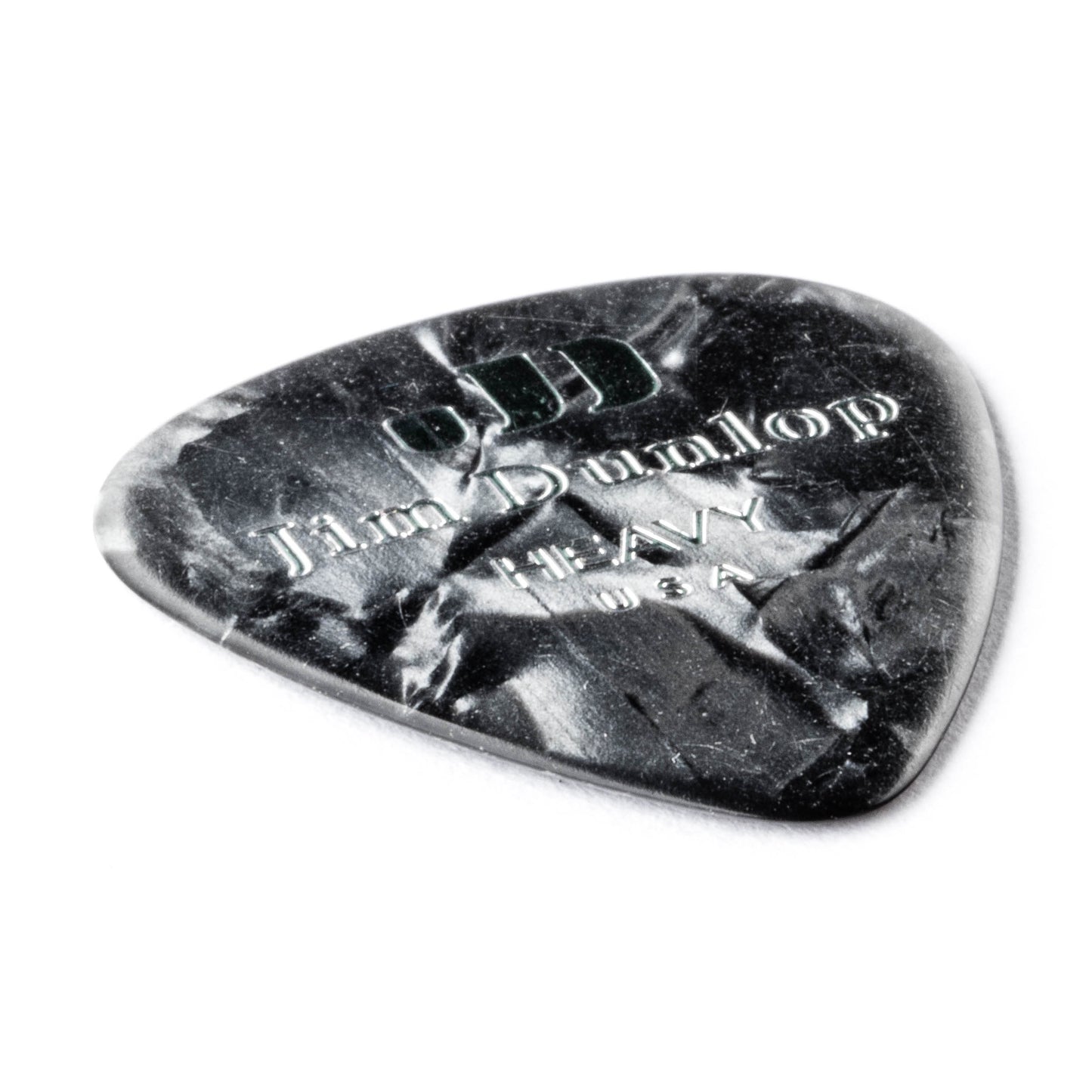 Jim Dunlop DUNLOP CELLULOID BLACK PEARLOID GUITAR PICK PLAYER'S PACK 12-PACK HEAVY - 483P02HV