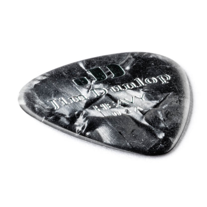 Jim Dunlop DUNLOP CELLULOID BLACK PEARLOID GUITAR PICK PLAYER'S PACK 12-PACK HEAVY - 483P02HV