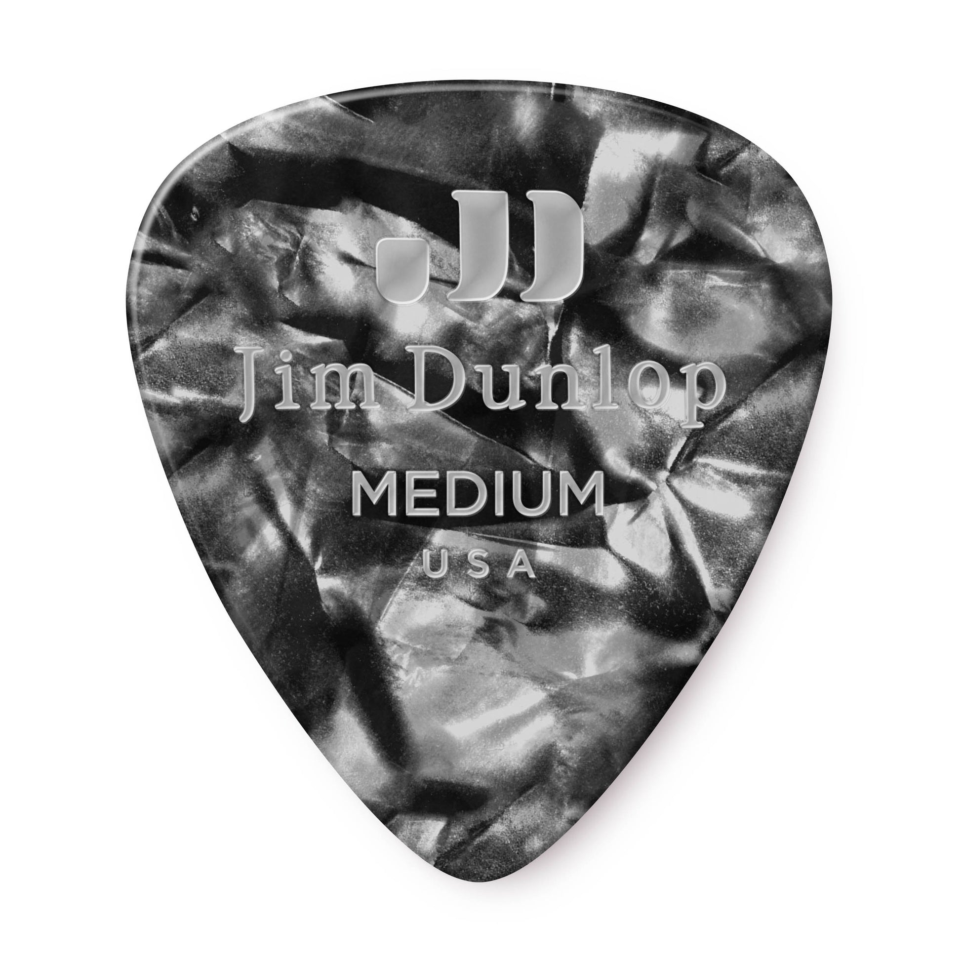 Jim Dunlop DUNLOP CELLULOID BLACK PEARLOID GUITAR PICK PLAYER'S PACK 12-PACK MEDIUM - 483P02MD
