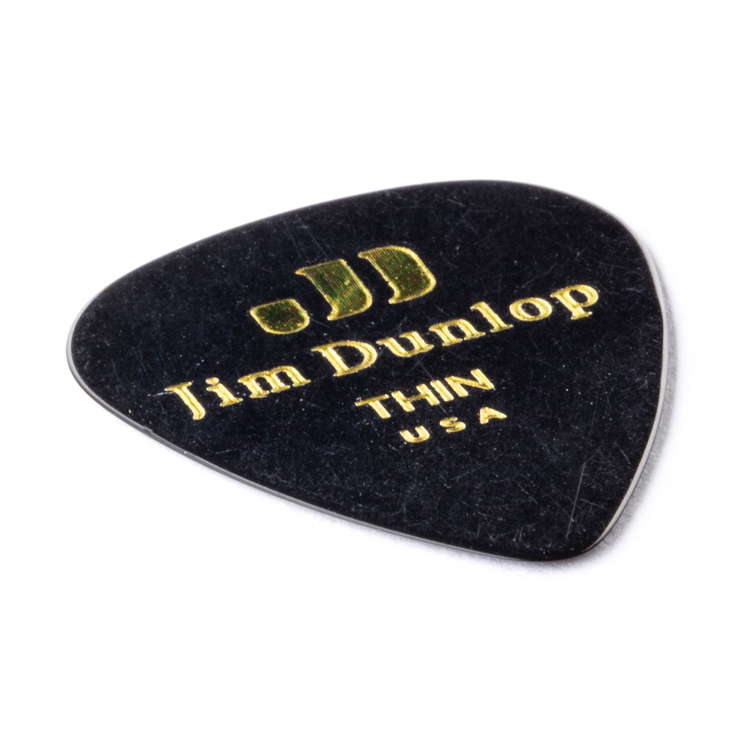 Jim Dunlop DUNLOP CELLULOID BLACK GUITAR PICK PLAYER'S PACK 12-PACK THIN - 483P03TH