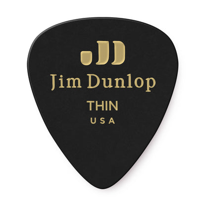 Jim Dunlop DUNLOP CELLULOID BLACK GUITAR PICK PLAYER'S PACK 12-PACK THIN - 483P03TH