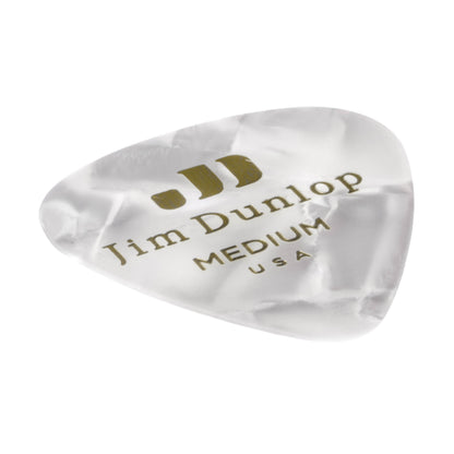 Jim Dunlop DUNLOP CELLULOID WHITE PEARLOID GUITAR PICK PLAYER'S PACK 12-PACK MEDIUM - 483P04MD