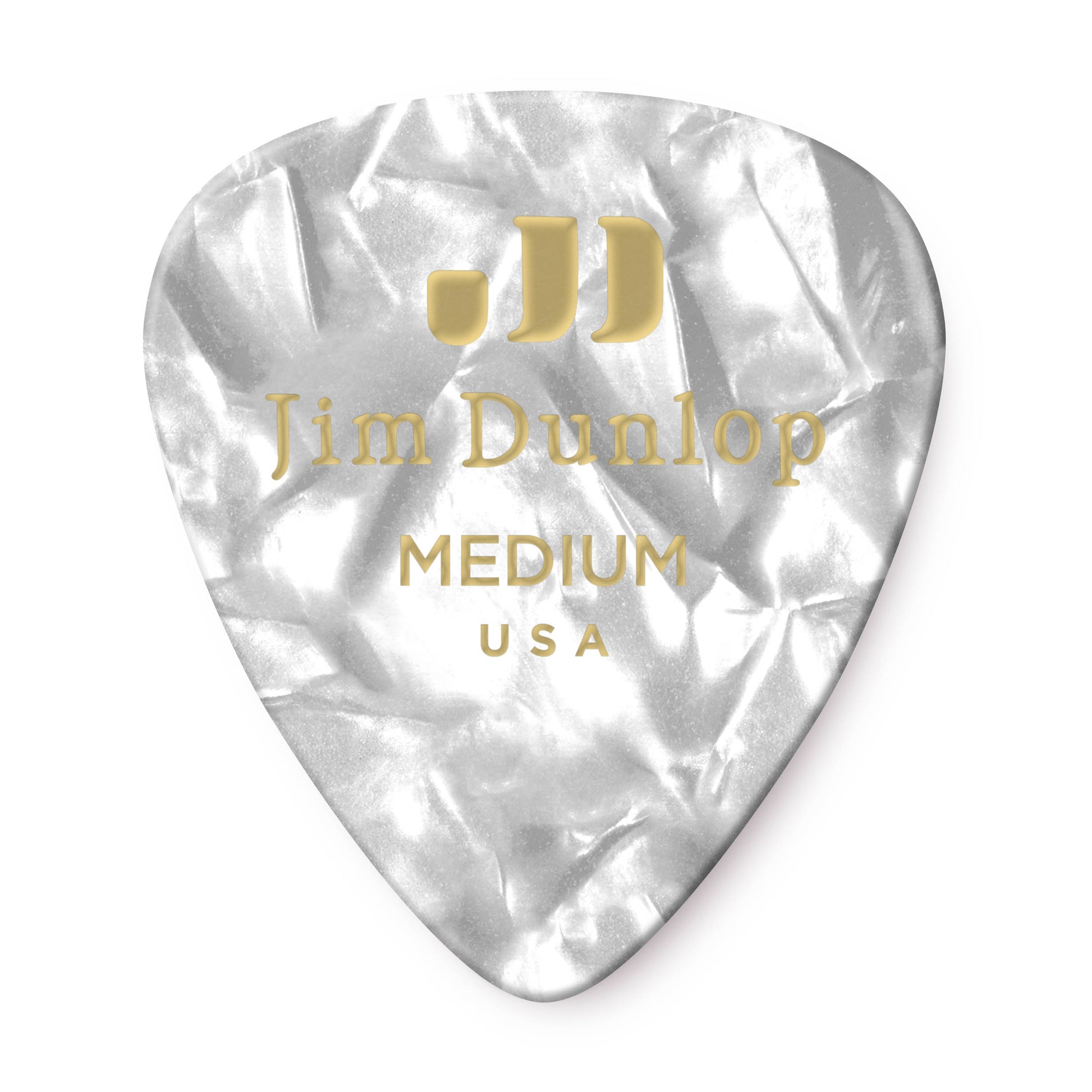 Jim Dunlop DUNLOP CELLULOID WHITE PEARLOID GUITAR PICK PLAYER'S PACK 12-PACK MEDIUM - 483P04MD