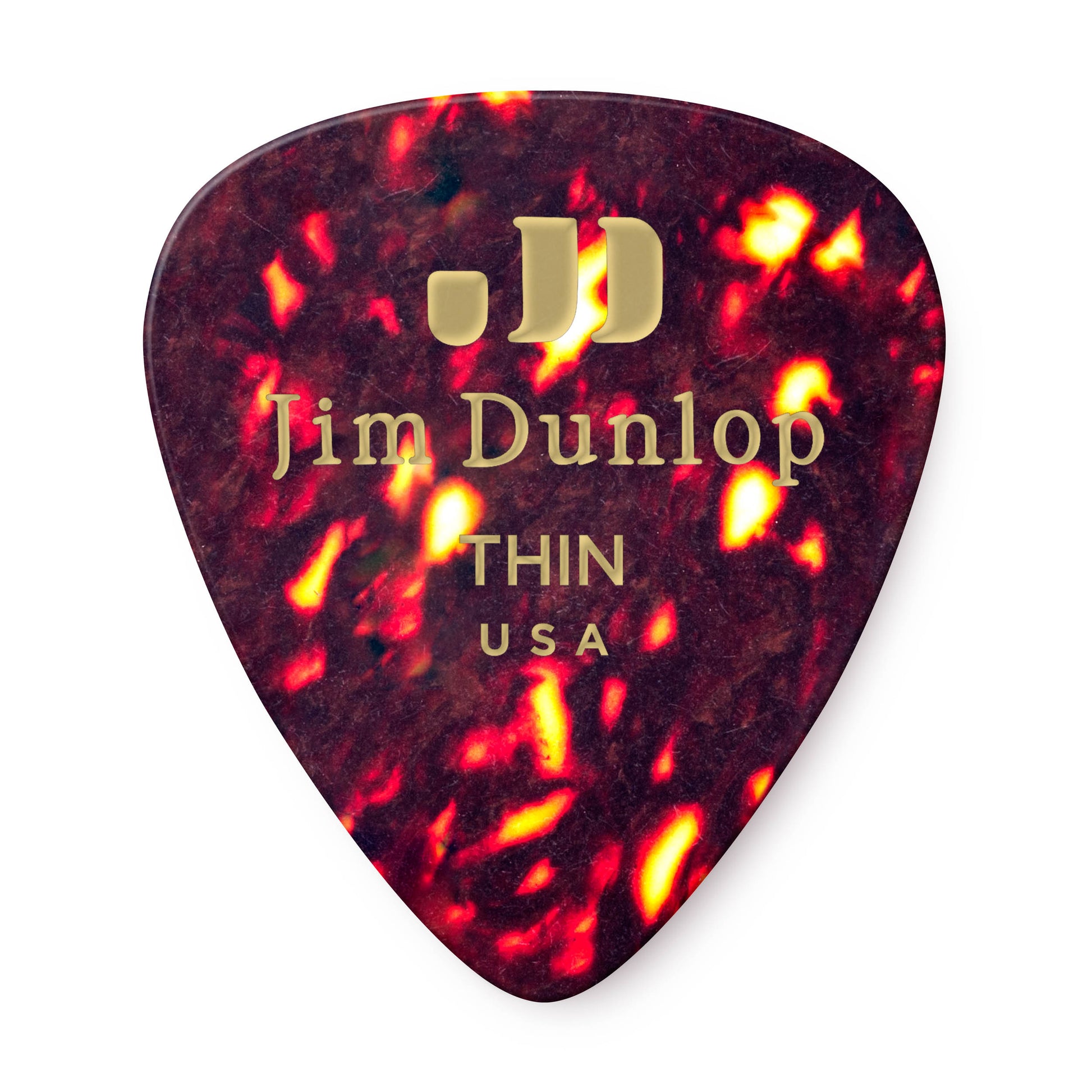 Jim Dunlop DUNLOP CELLULOID SHELL GUITAR PICK PLAYER'S PACK 12-PACK THIN - 483P05TH