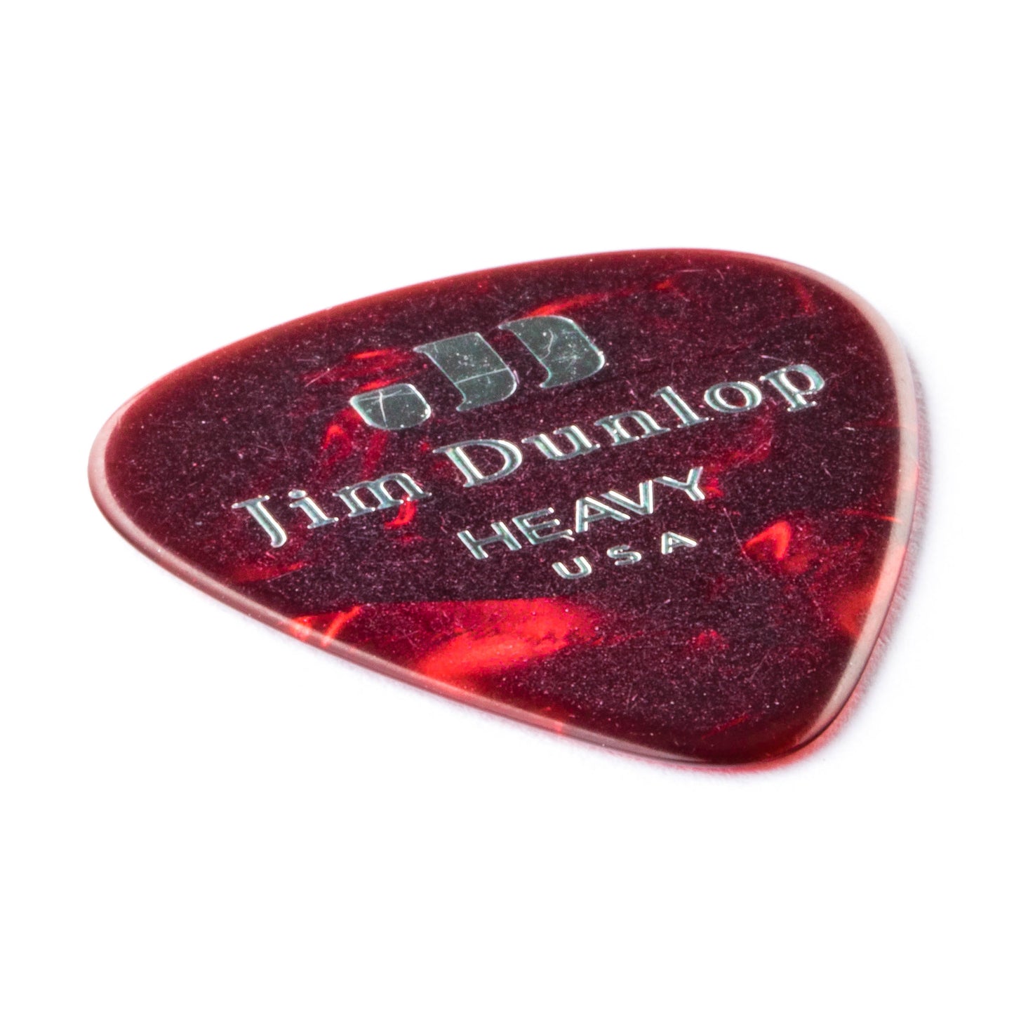 Jim Dunlop DUNLOP CELLULOID RED PEARLOID GUITAR PICK PLAYER'S PACK 12-PACK HEAVY - 483P09HV