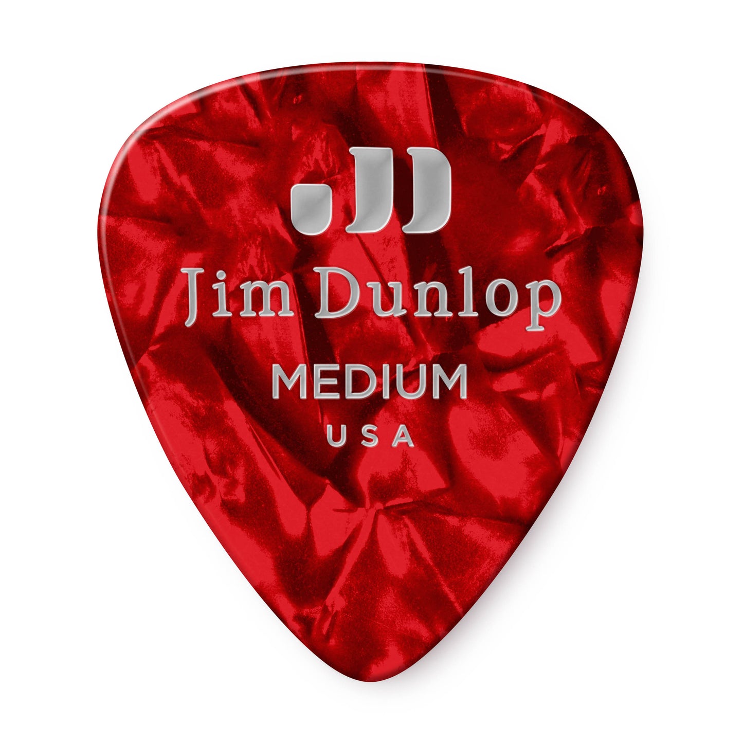 Jim Dunlop DUNLOP CELLULOID RED PEARLOID GUITAR PICK PLAYER'S PACK 12-PACK MEDIUM - 483P09MD