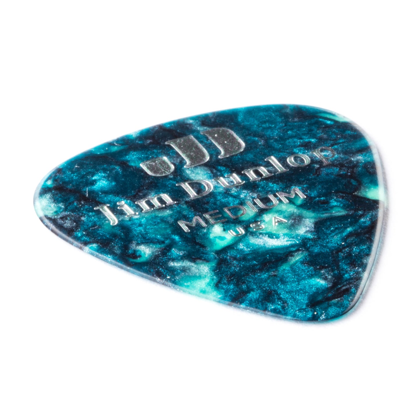 Jim Dunlop DUNLOP CELLULOID TURQUOISE PEARLOID GUITAR PICK PLAYER'S PACK 12-PACK MEDIUM - 483P11MD