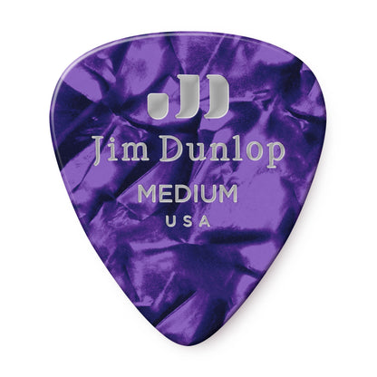 Jim Dunlop DUNLOP CELLULOID PURPLE PEARLOID GUITAR PICK PLAYER'S PACK 12-PACK MEDIUM - 483P13MD
