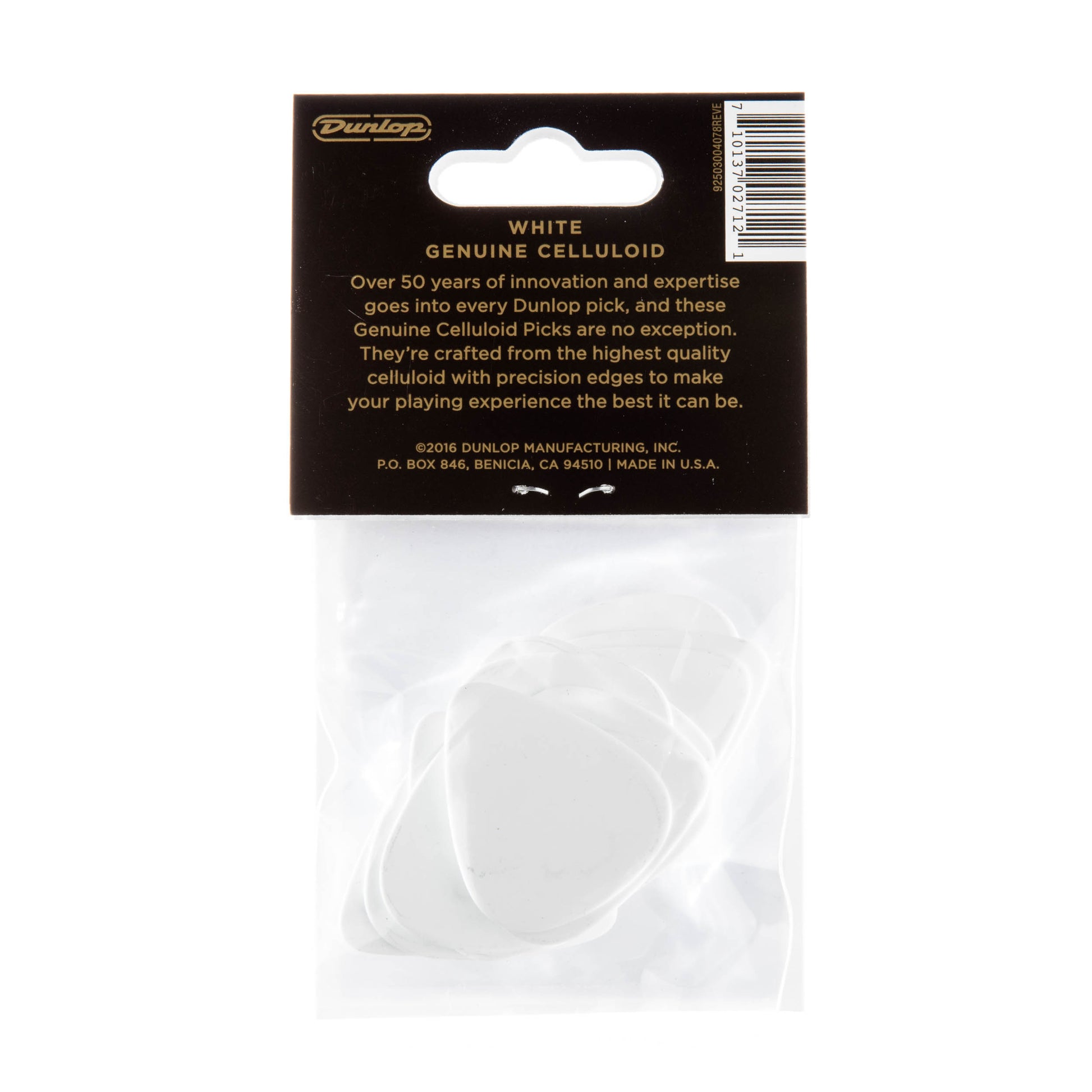 Jim Dunlop DUNLOP CELLULOID WHITE GUITAR PICK PLAYER'S PACK 12-PACK HEAVY - 483P01HV