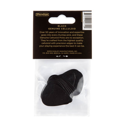 Jim Dunlop DUNLOP CELLULOID BLACK GUITAR PICK PLAYER'S PACK 12-PACK MEDIUM - 483P03MD