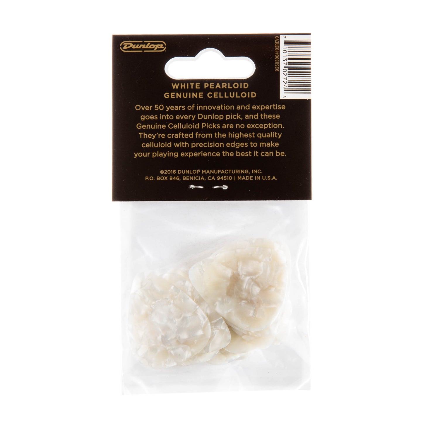 Jim Dunlop DUNLOP CELLULOID WHITE PEARLOID GUITAR PICK PLAYER'S PACK 12-PACK HEAVY - 483P04HV