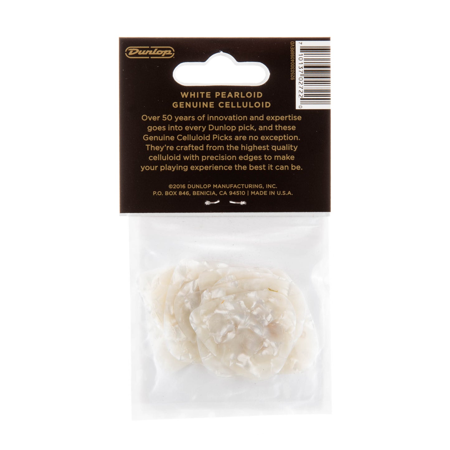 Jim Dunlop DUNLOP CELLULOID WHITE PEARLOID GUITAR PICK PLAYER'S PACK 12-PACK THIN - 483P04TH