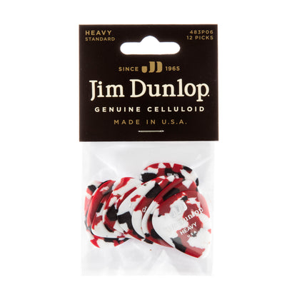Jim Dunlop DUNLOP CELLULOID CONFETTI GUITAR PICK PLAYER'S PACK 12-PACK HEAVY - 483P06HV