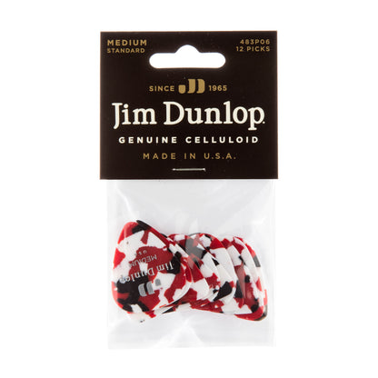 Jim Dunlop DUNLOP CELLULOID CONFETTI GUITAR PICK PLAYER'S PACK 12-PACK MEDIUM - 483P06MD