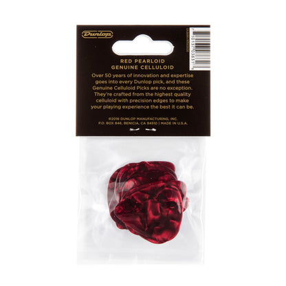 Jim Dunlop DUNLOP CELLULOID RED PEARLOID GUITAR PICK PLAYER'S PACK 12-PACK MEDIUM - 483P09MD