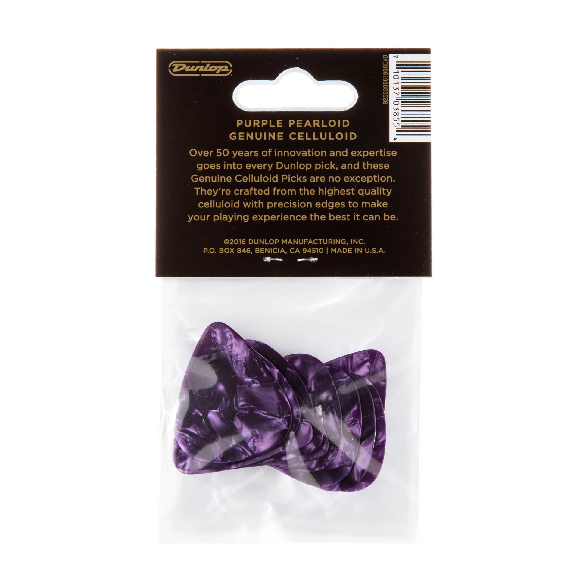 Jim Dunlop DUNLOP CELLULOID PURPLE PEARLOID GUITAR PICK PLAYER'S PACK 12-PACK MEDIUM - 483P13MD