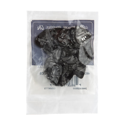 Jim Dunlop DUNLOP CELLULOID BLACK PEARLOID GUITAR PICK REFILL BAG 72-PACK MEDIUM - 483R02MD