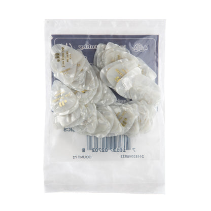 Jim Dunlop DUNLOP CELLULOID WHITE PEARLOID GUITAR PICK REFILL BAG 72-PACK MEDIUM - 483R04MD