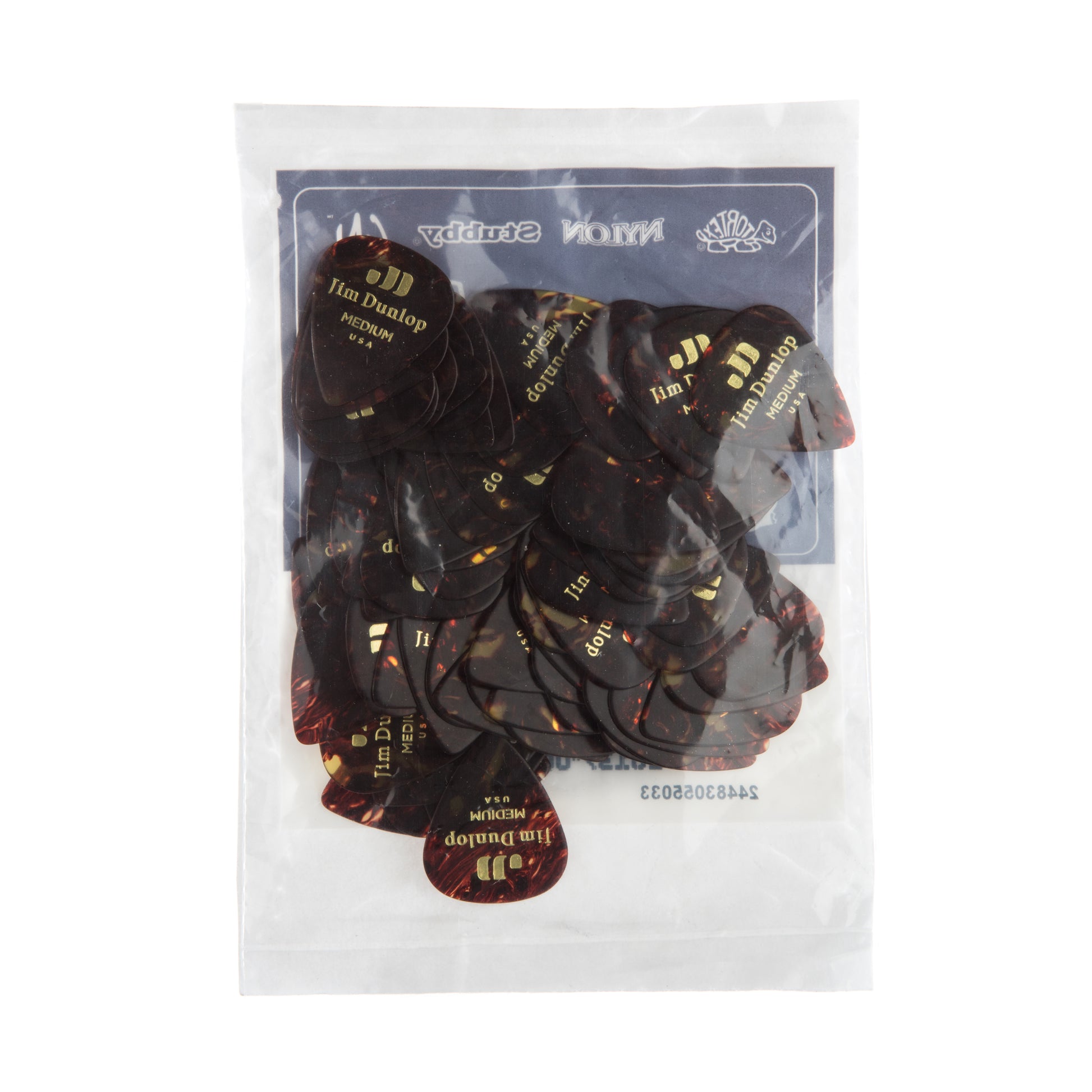 Jim Dunlop DUNLOP CELLULOID SHELL GUITAR PICK REFILL BAG 72-PACK MEDIUM - 483R05MD