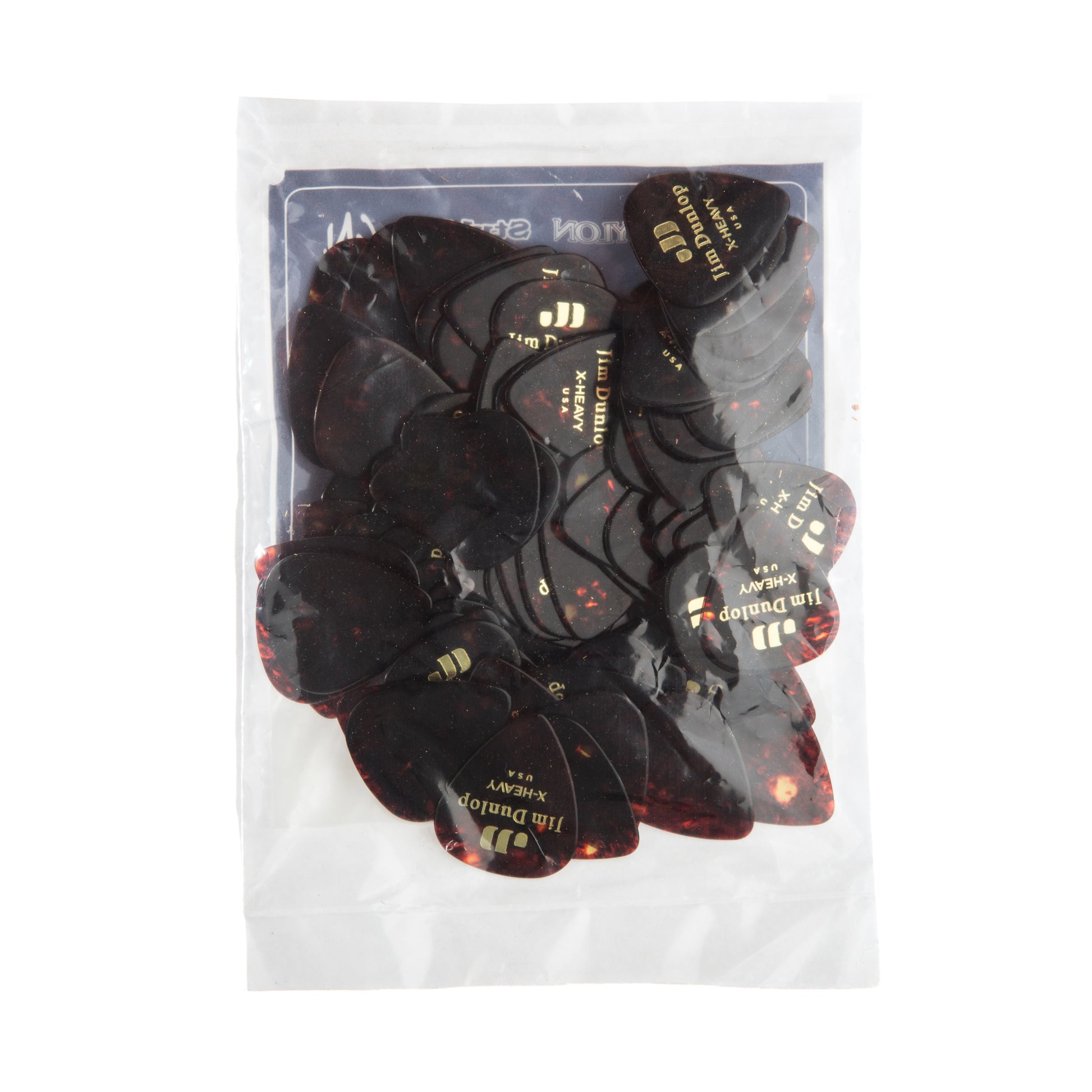 Jim Dunlop DUNLOP CELLULOID SHELL GUITAR PICK REFILL BAG 72-PACK EXTRA HEAVY - 483R05XH