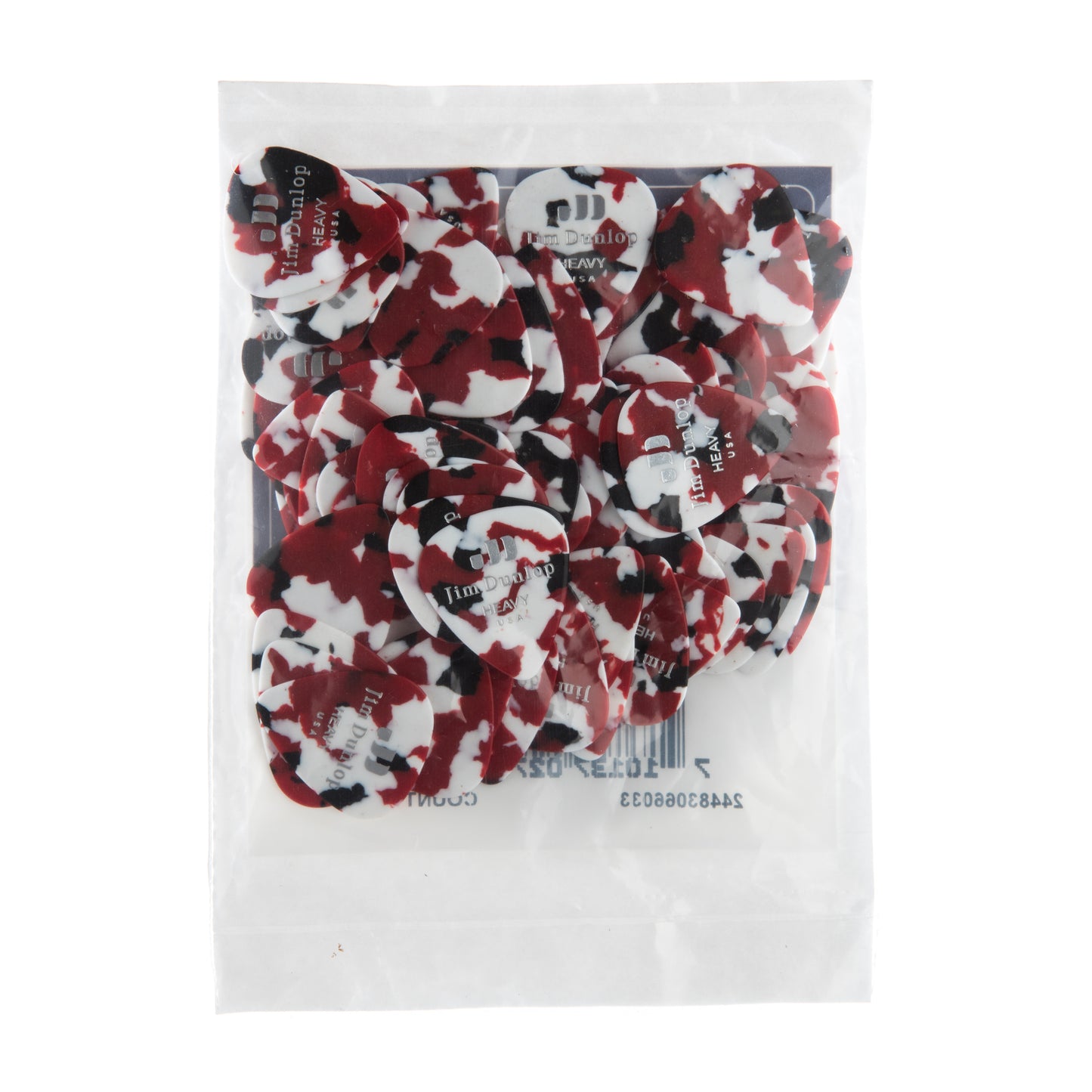 Jim Dunlop DUNLOP CELLULOID CONFETTI GUITAR PICK REFILL BAG 72-PACK HEAVY - 483R06HV