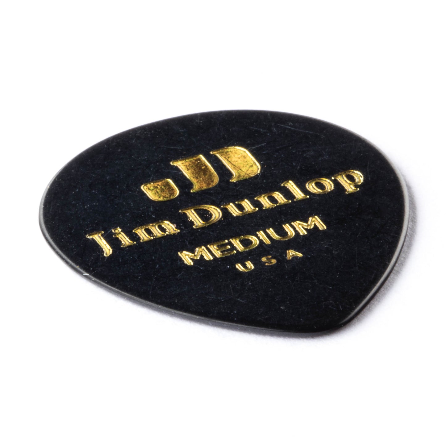 Jim Dunlop DUNLOP CELLULOID BLACK TEARDROP GUITAR PICK PLAYER'S PACK 12-PACK MEDIUM - 485P03MD