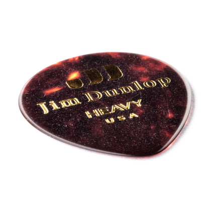 Jim Dunlop DUNLOP CELLULOID SHELL TEARDROP GUITAR PICK PLAYER'S PACK 12-PACK HEAVY - 485P05HV