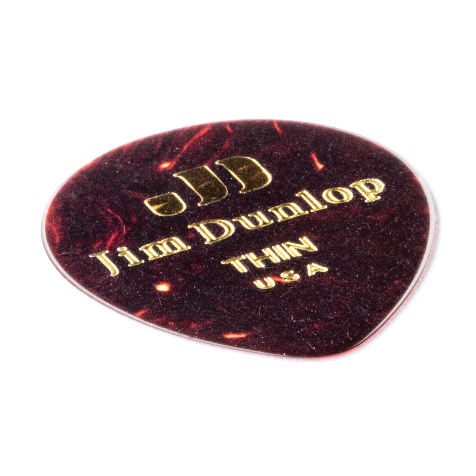 Jim Dunlop DUNLOP CELLULOID SHELL TEARDROP GUITAR PICK PLAYER'S PACK 12-PACK THIN - 485P05TH