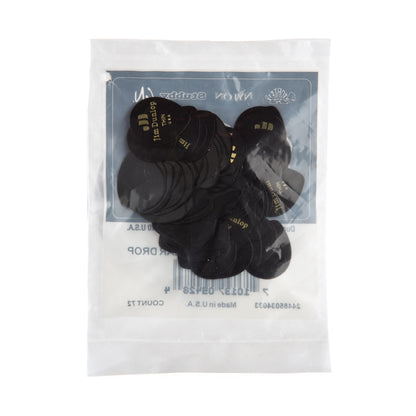 Jim Dunlop DUNLOP CELLULOID BLACK TEARDROP GUITAR PICK REFILL BAG 72-PACK THIN - 485R03TH