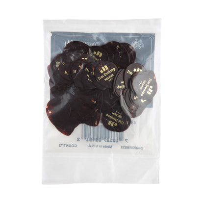 Jim Dunlop DUNLOP CELLULOID SHELL TEARDROP GUITAR PICK REFILL BAG 72-PACK MEDIUM - 485R05MD