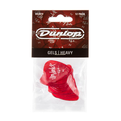 Jim Dunlop DUNLOP GELS RED GUITAR PICK PLAYER'S PACK 12-PACK HEAVY - 486PHV