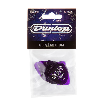Jim Dunlop DUNLOP GELS PURPLE GUITAR PICK PLAYER'S PACK 12-PACK MEDIUM - 486PMD