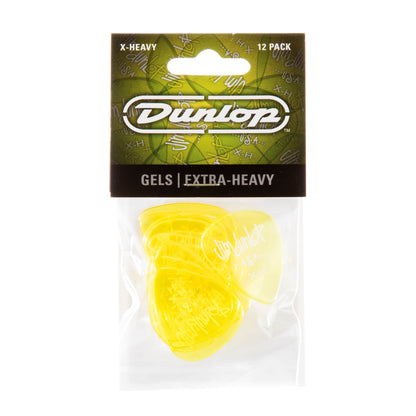 Jim Dunlop DUNLOP GELS YELLOW GUITAR PICK PLAYER'S PACK 12-PACK EXTRA HEAVY - 486PXH
