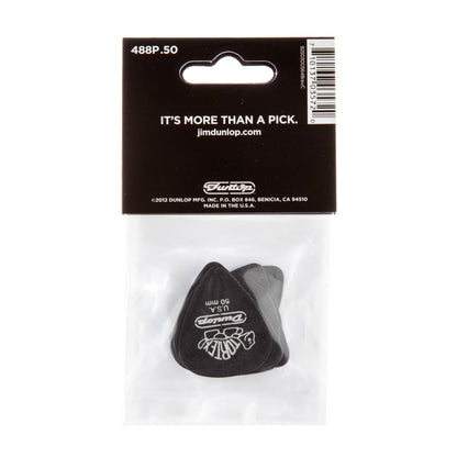 Jim Dunlop DUNLOP TORTEX PITCH BLACK .50mm STANDARD GUITAR PICK PLAYER'S PACK 12-PACK - 488P050