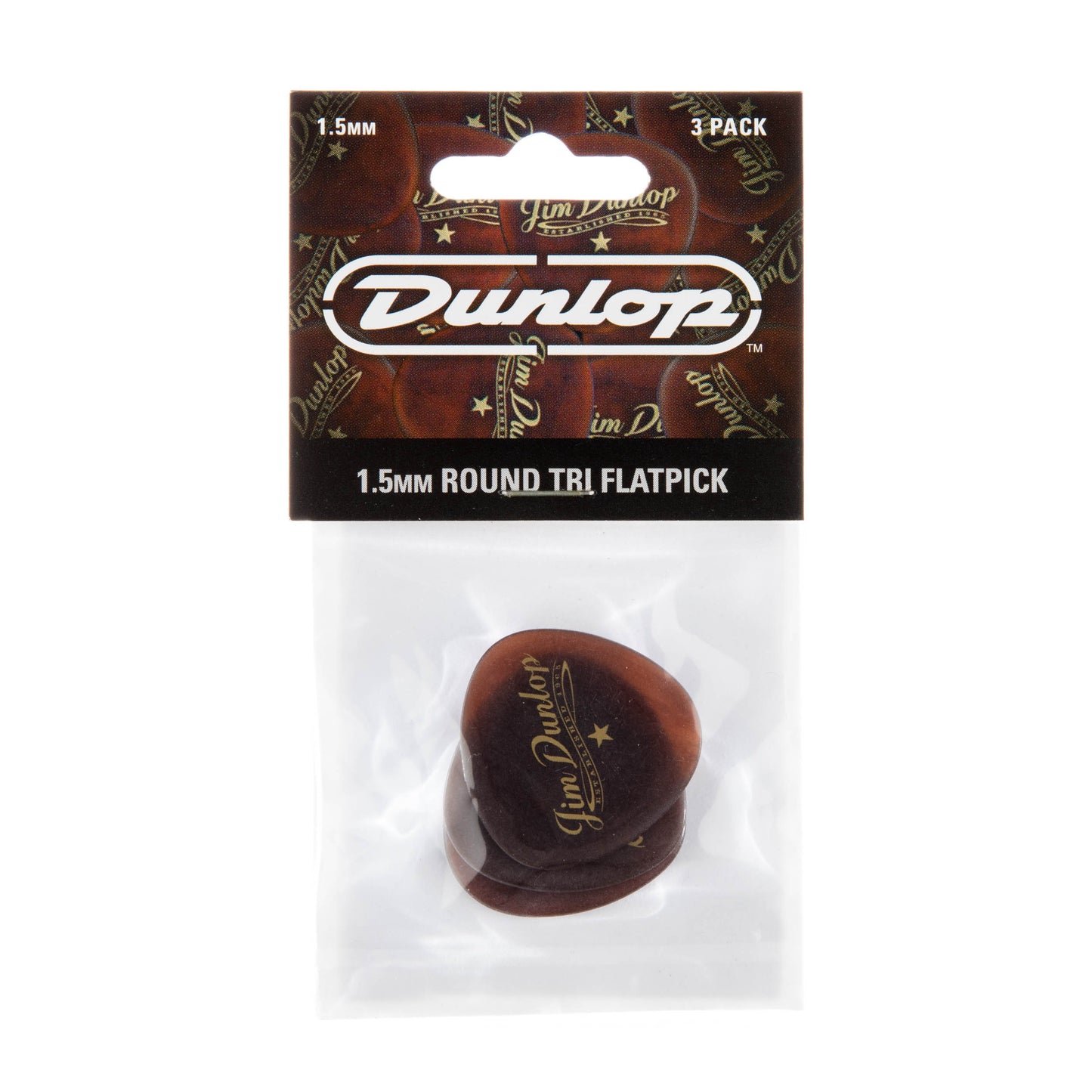 Jim Dunlop DUNLOP AMERICANA ROUND 1.5mm TRIANGLE GUITAR PICK PLAYER'S PACK 03-Pack - 494P101