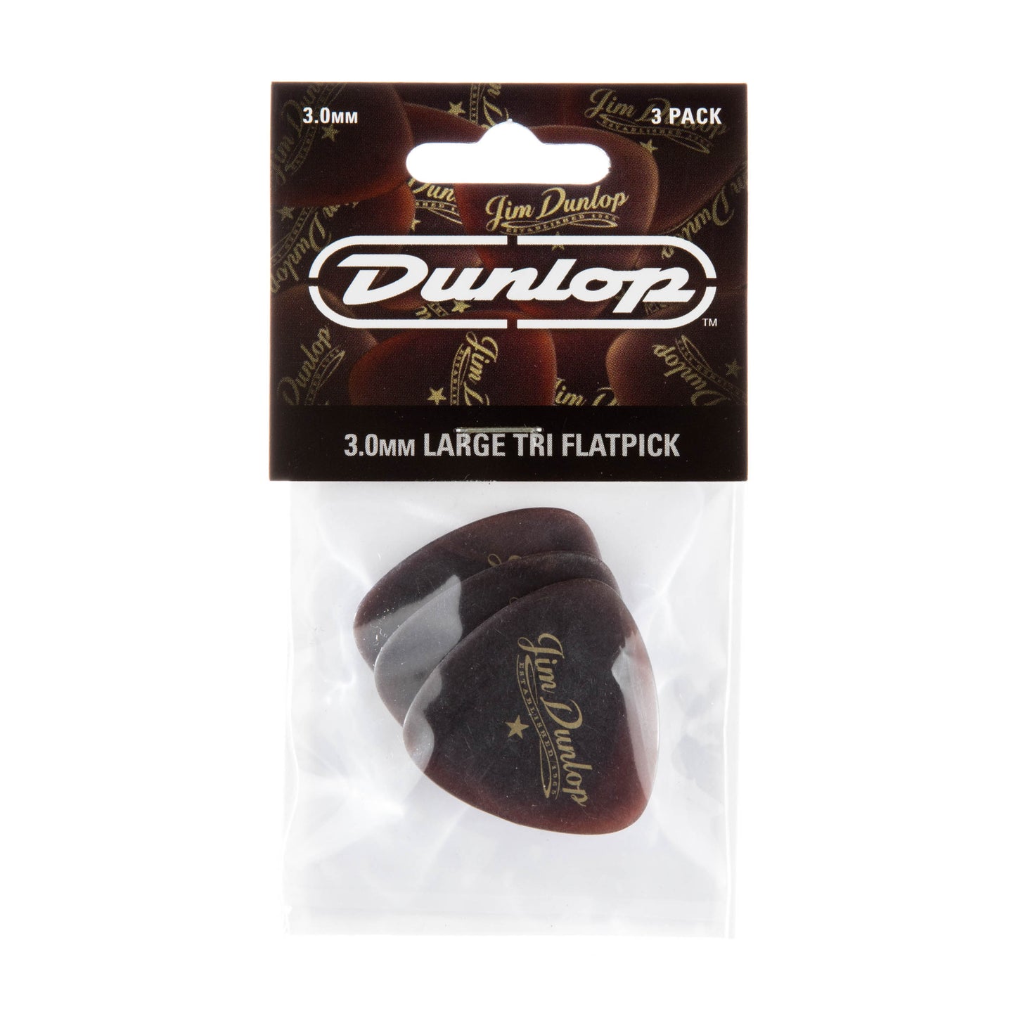 Jim Dunlop DUNLOP AMERICANA 3.0mm LARGE TRIANGLE GUITAR PICK PLAYER'S PACK 03-Pack - 494P102