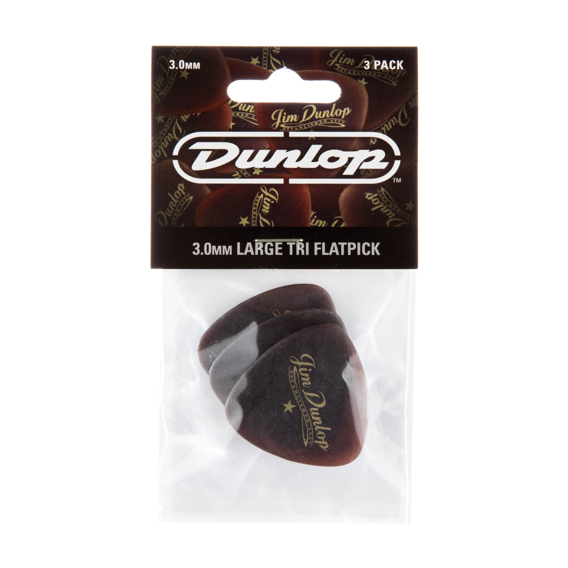 Jim Dunlop DUNLOP AMERICANA 3.0mm LARGE TRIANGLE GUITAR PICK PLAYER'S PACK 03-Pack - 494P102