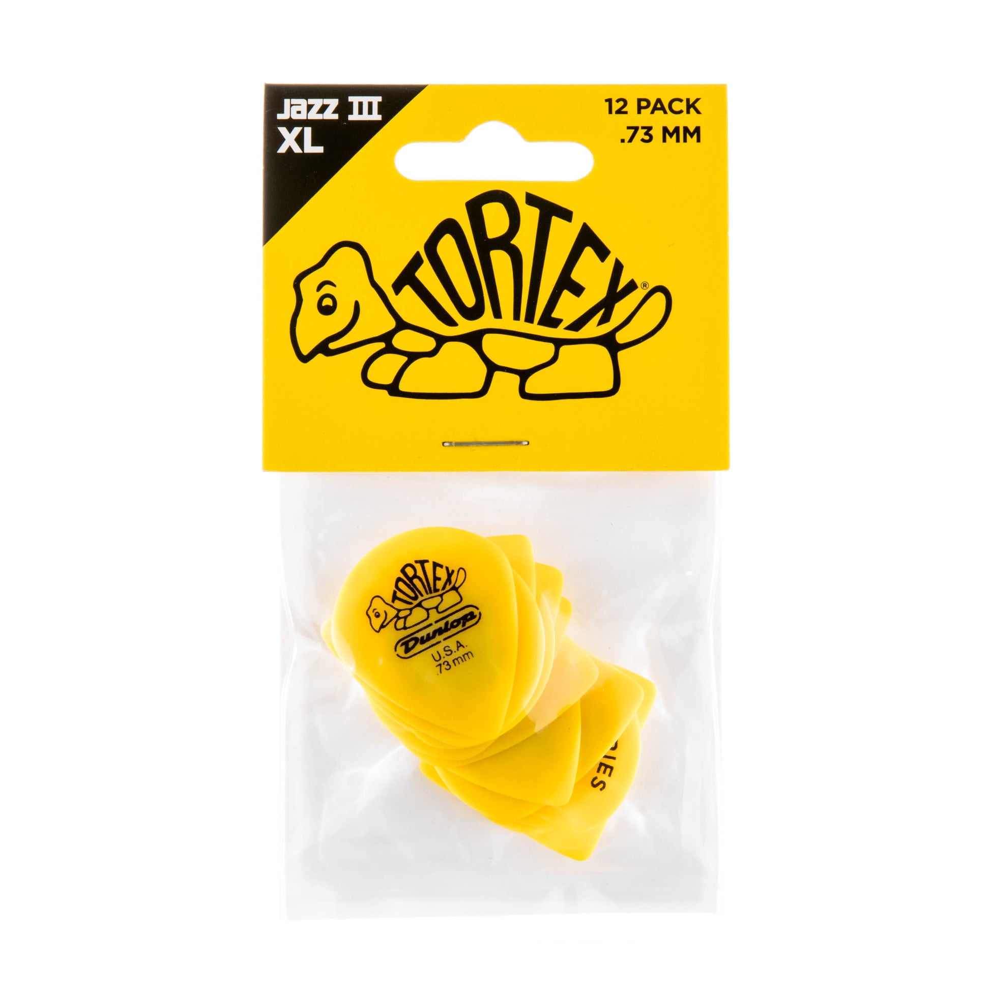 Jim Dunlop DUNLOP TORTEX .73mm JAZZ III XL GUITAR PICK PLAYER'S PACK 12-PACK - 498P073