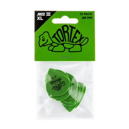 Jim Dunlop DUNLOP TORTEX .88mm JAZZ III XL GUITAR PICK PLAYER'S PACK 12-PACK - 498P088
