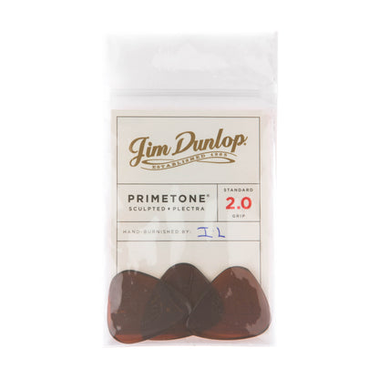 Jim Dunlop DUNLOP PRIMETONE 2.0mm STANDARD GRIP PICK GUITAR PICK PLAYER'S PACK 03-PACK - 510P200