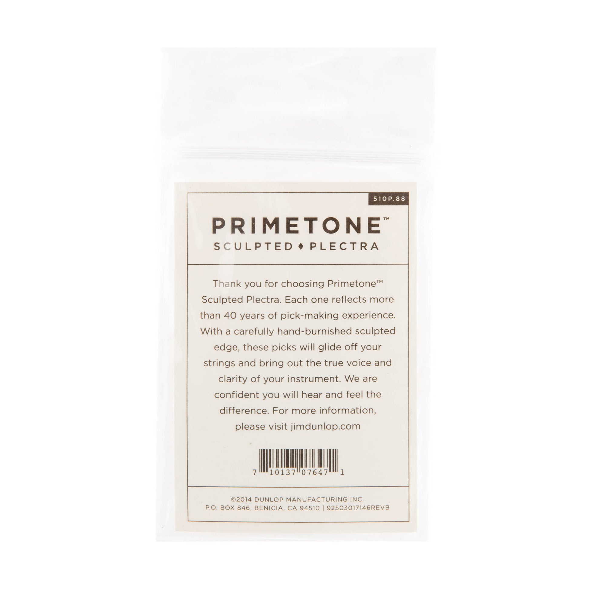 Jim Dunlop DUNLOP PRIMETONE .88mm STANDARD GRIP PICK GUITAR PICK PLAYER'S PACK 03-PACK - 510P088